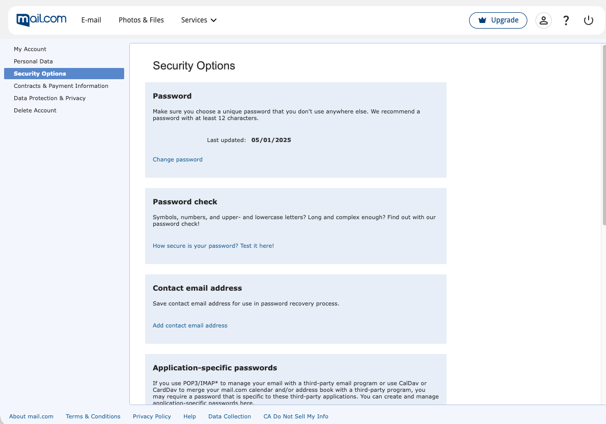 Security Options